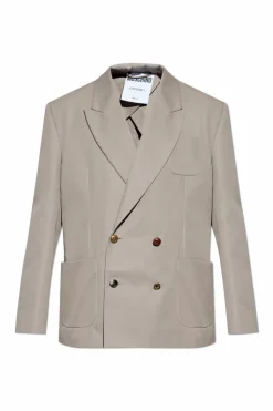 Moschino beige Double-breasted blazer