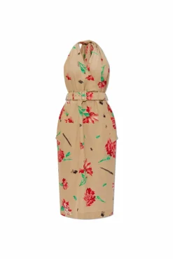 Moschino beige Dress with floral motif