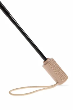 Moschino beige Folding umbrella with logo