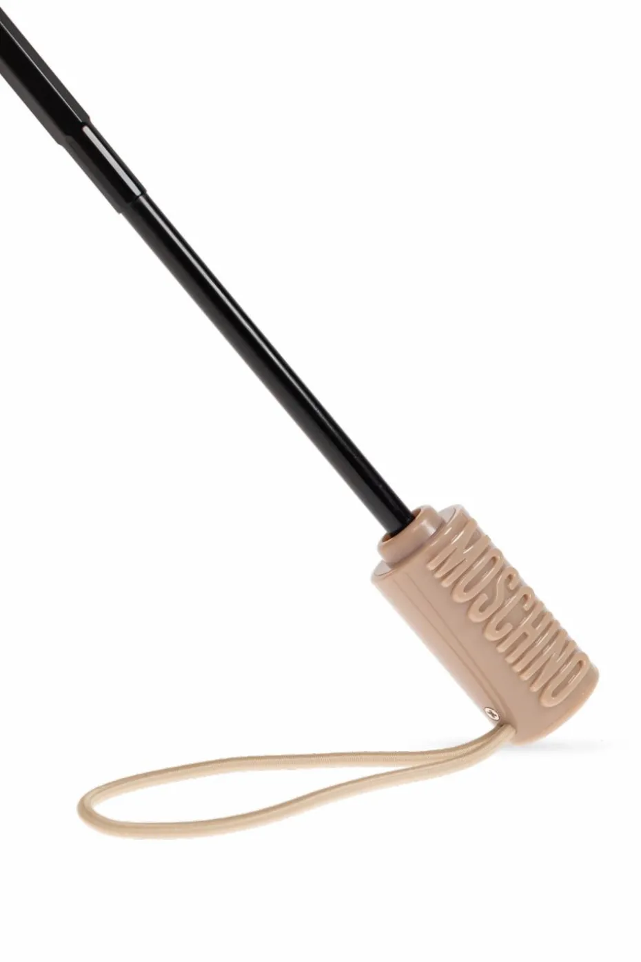 Moschino beige Folding umbrella with logo