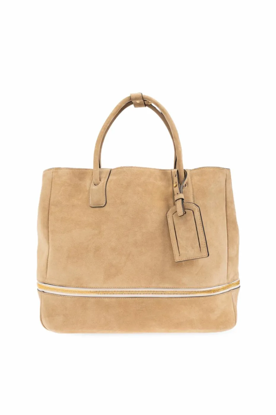 Moschino beige Leather shopper bag