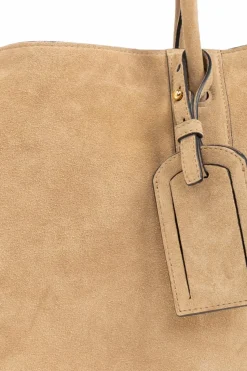 Moschino beige Leather shopper bag