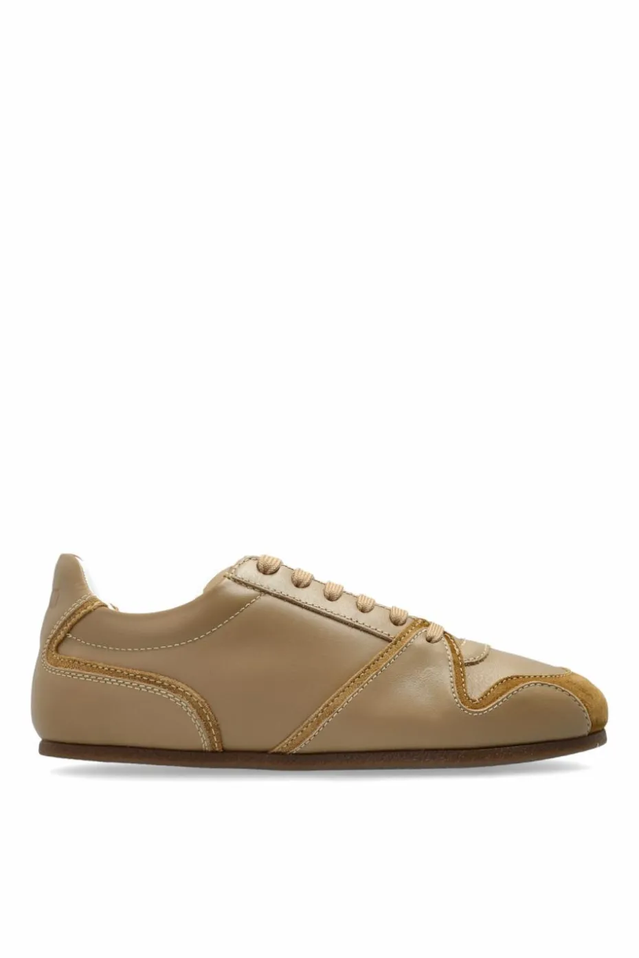 Moschino beige Leather sneakers