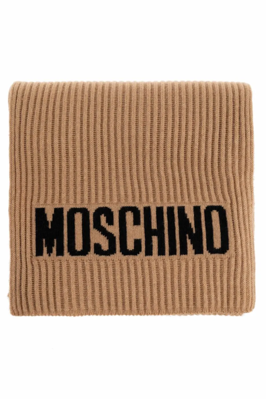 Moschino beige Scarf with logo