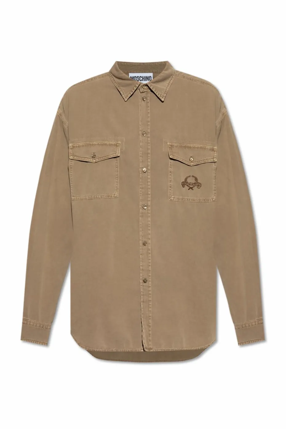 Moschino beige Shirt with Logo