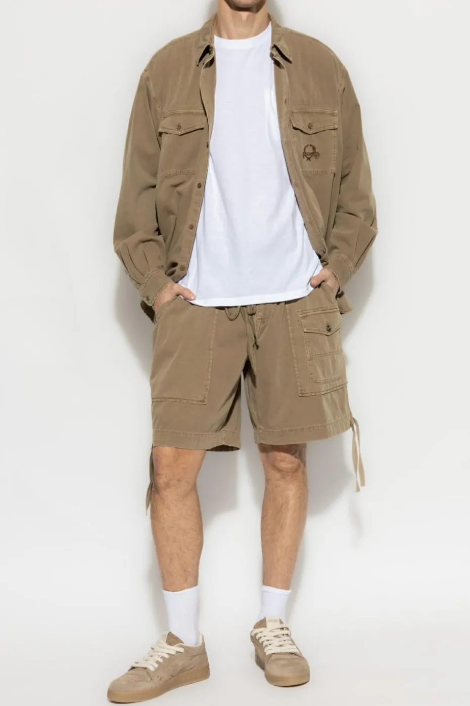 Moschino beige Shirt with Logo