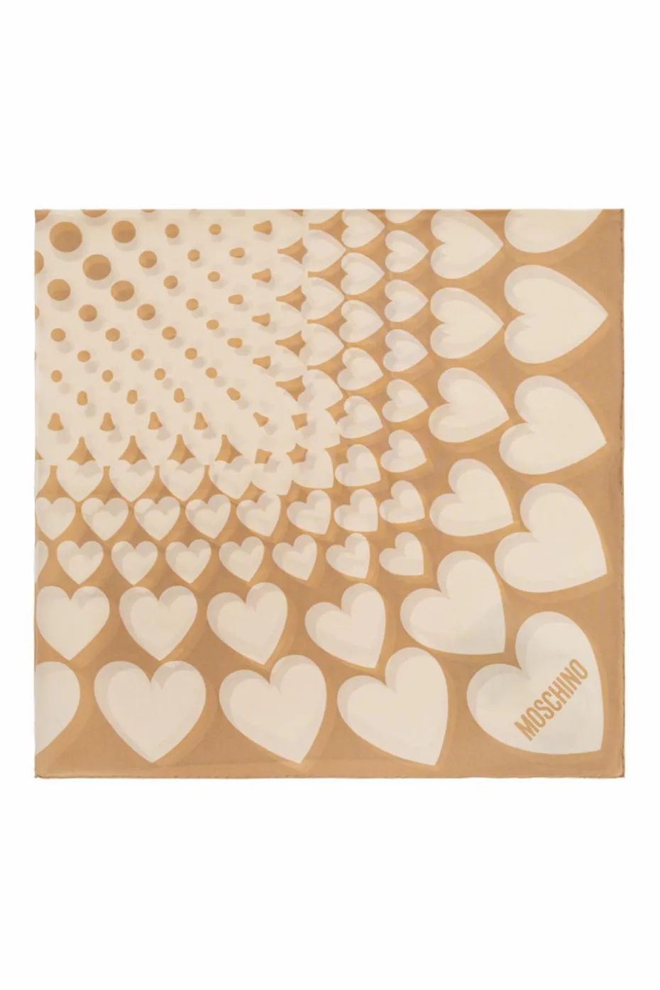 Moschino beige Silk scarf