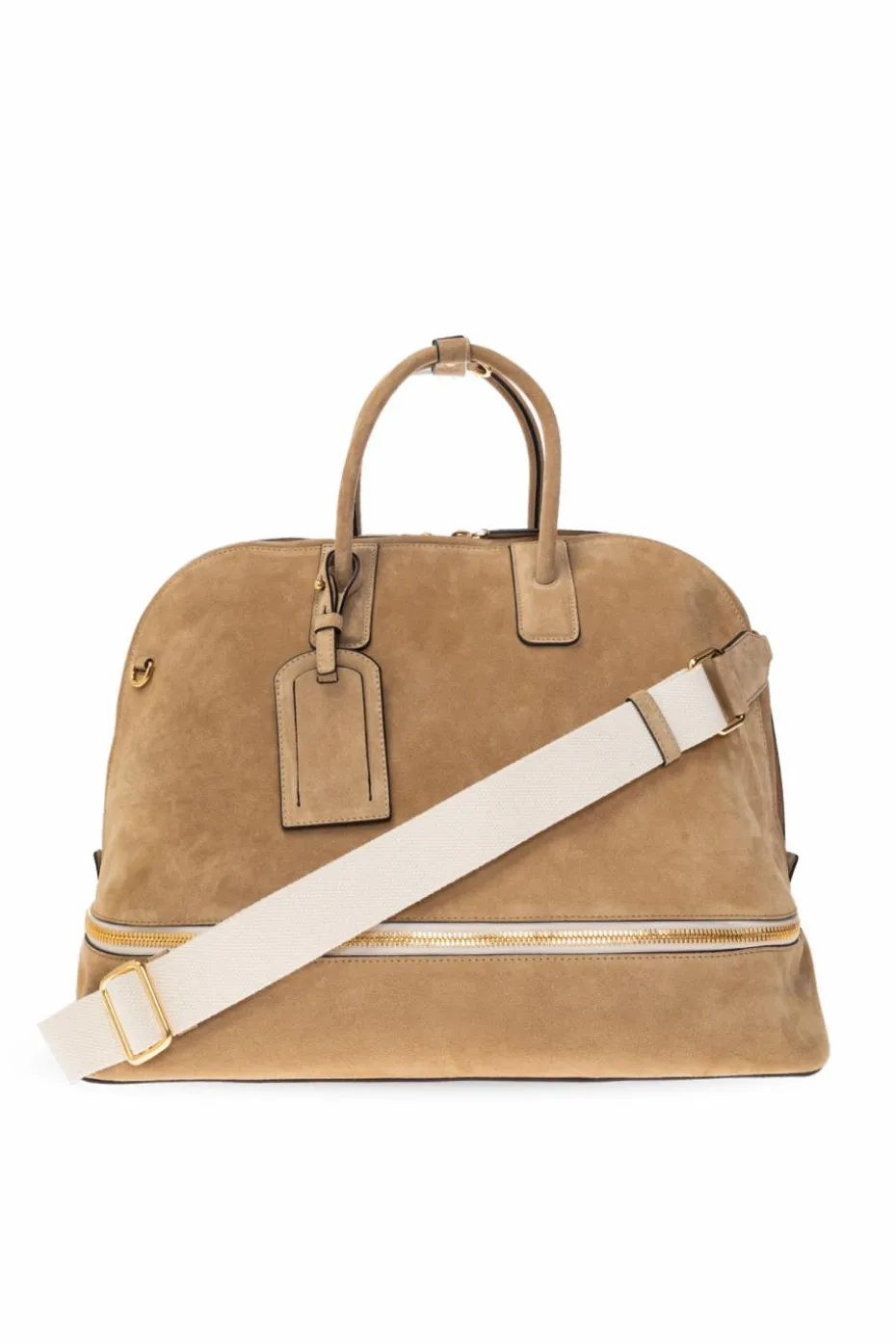 Moschino beige Suede handbag