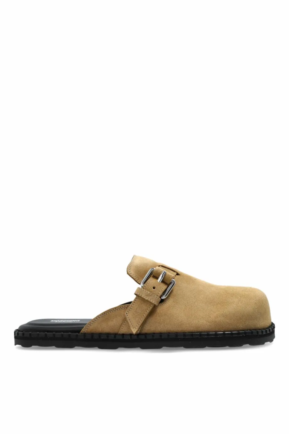 Moschino beige Suede slides