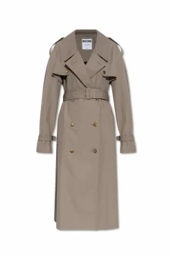 Moschino beige Trench coat with pockets