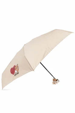 Moschino beige Umbrella with logo