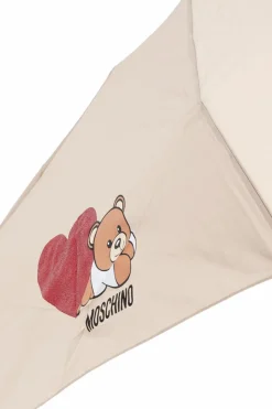 Moschino beige Umbrella with logo