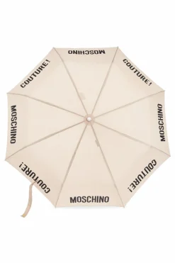 Moschino beige Umbrella with logo