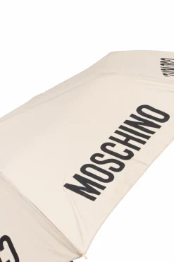 Moschino beige Umbrella with logo