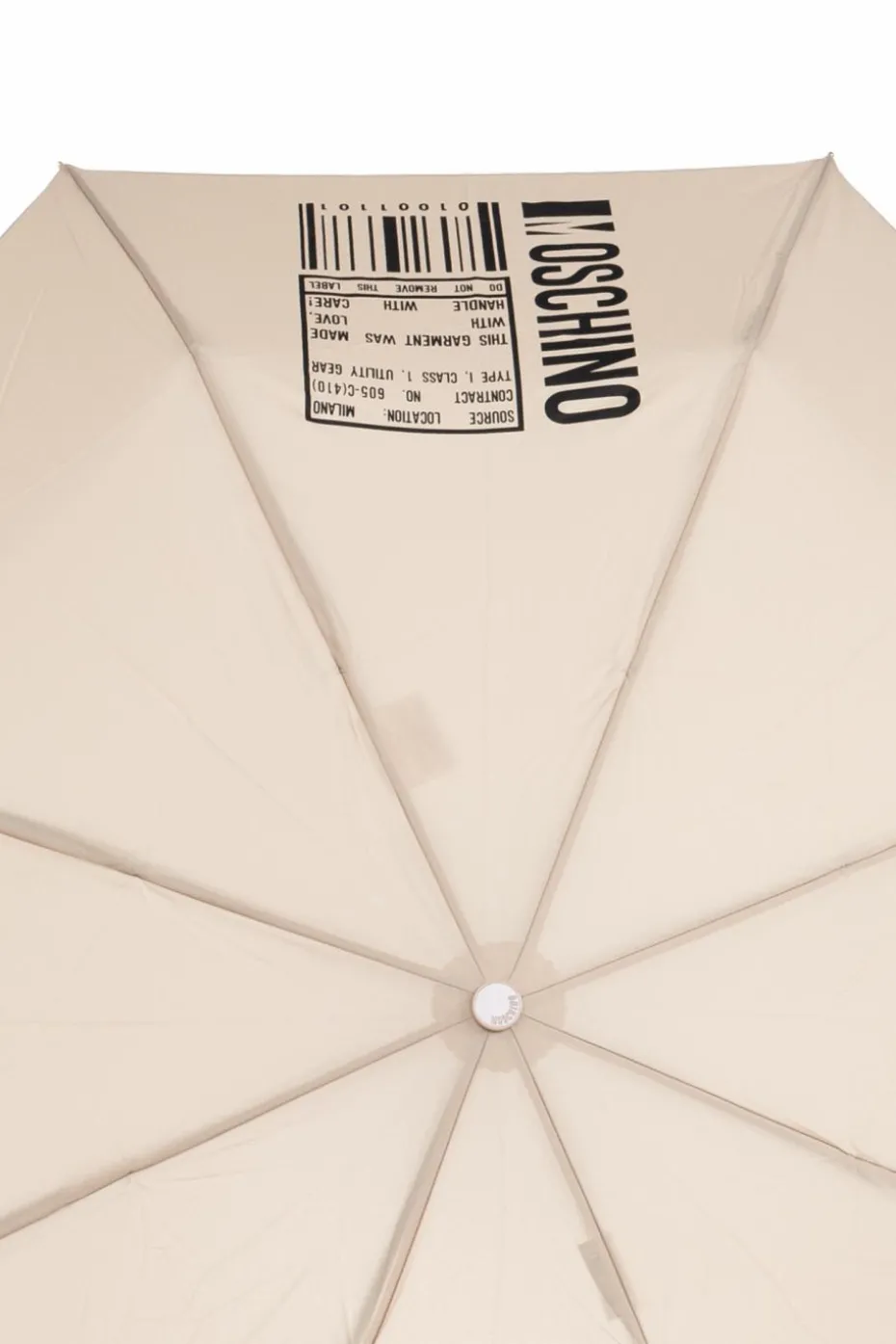 Moschino beige Umbrella with logo