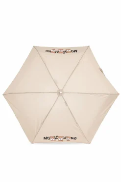 Moschino beige Umbrella with logo