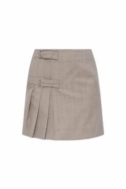 Moschino beige Wool pleated skirt