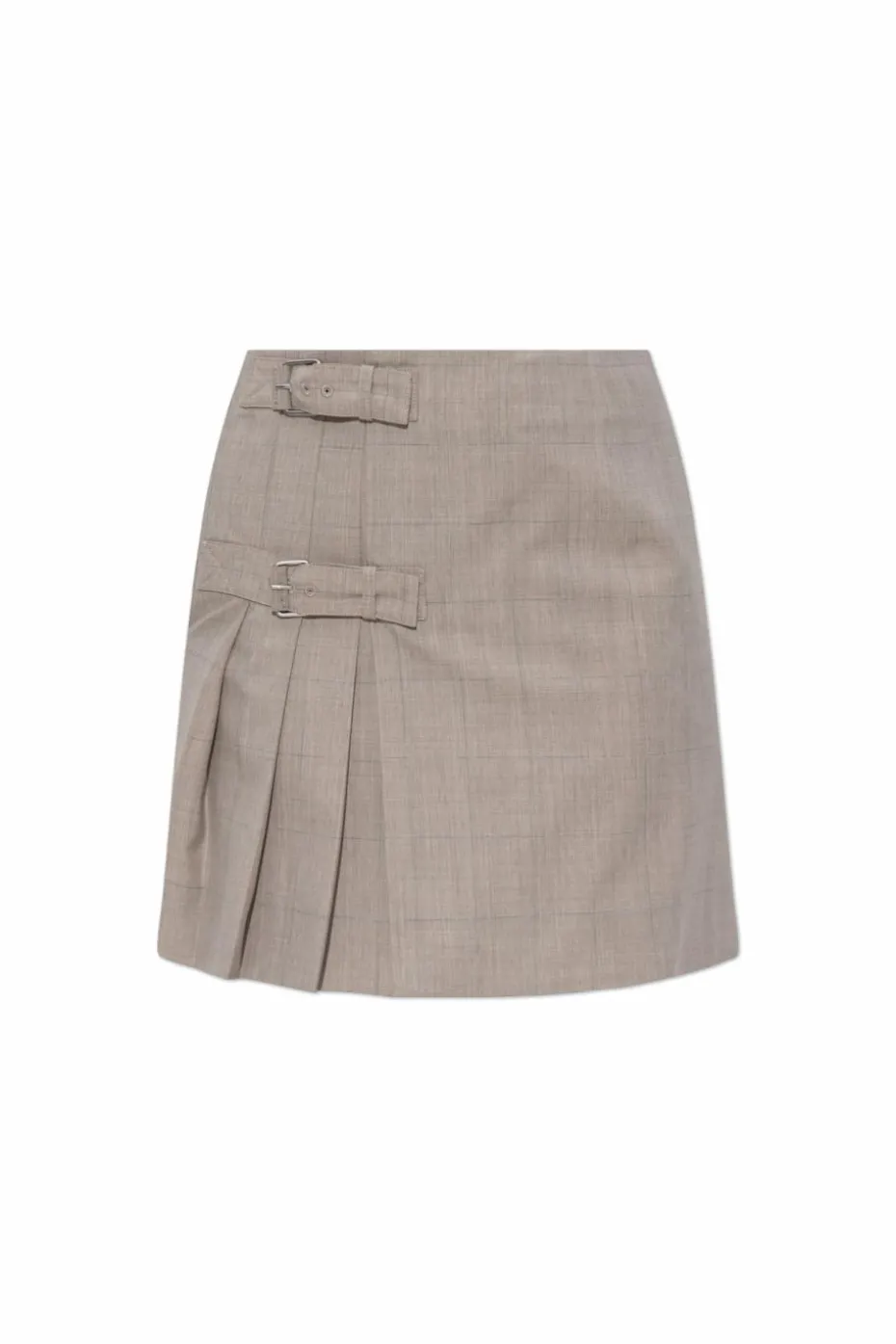 Moschino beige Wool pleated skirt