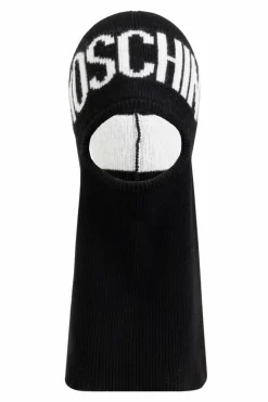 Moschino BLACK Balaclava with logo