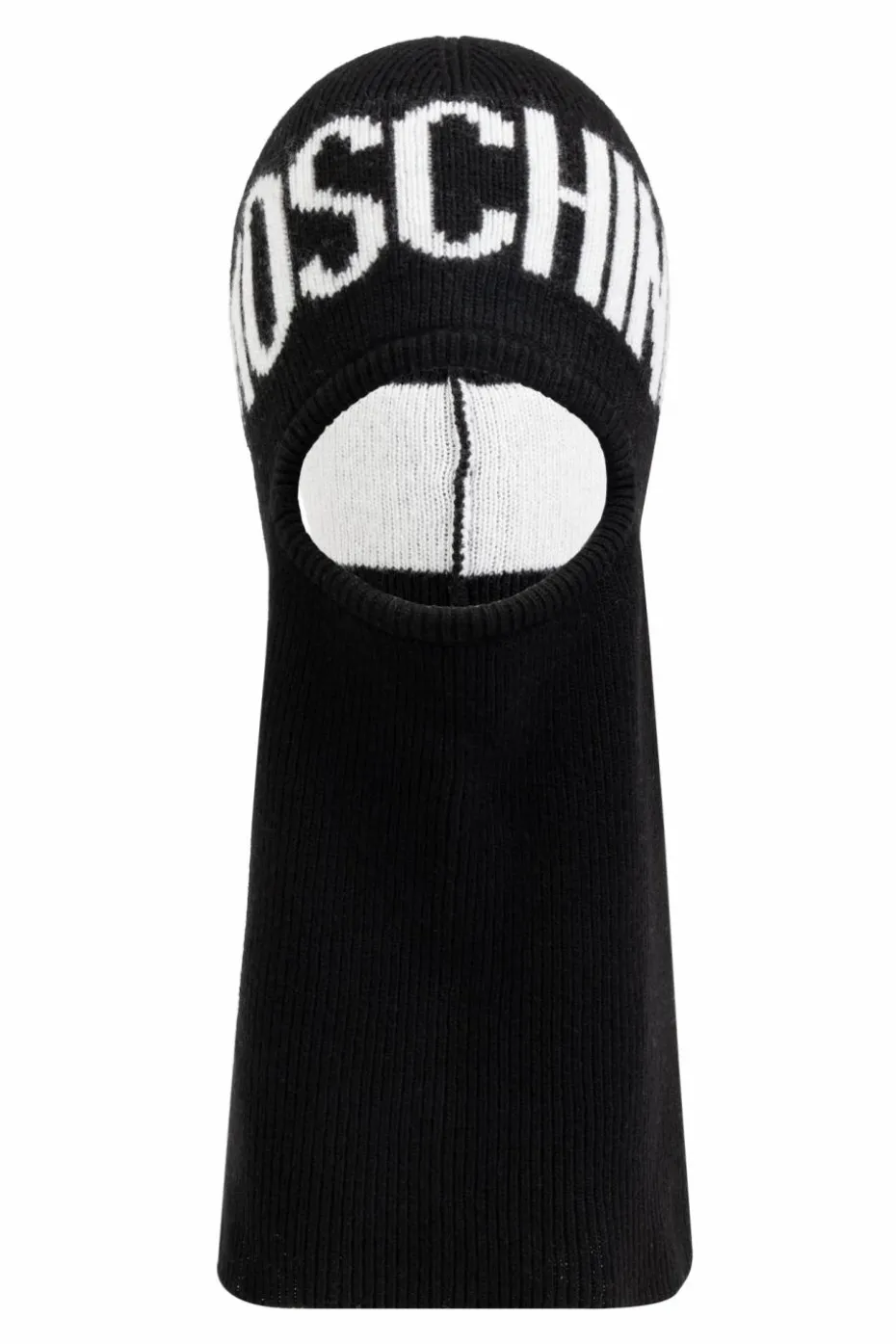 Moschino BLACK Balaclava with logo