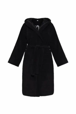 Moschino BLACK Bathrobe with logo