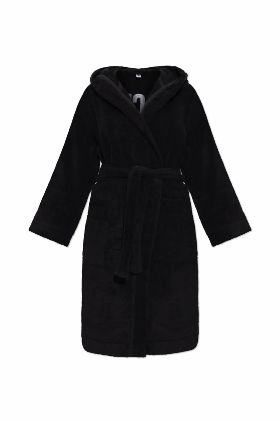 Moschino BLACK Bathrobe with logo