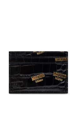 Moschino BLACK Card case with logo