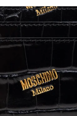 Moschino BLACK Card case with logo