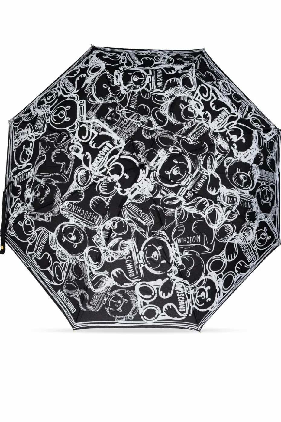 Moschino BLACK Folding umbrella with logo