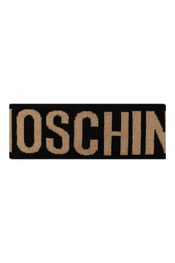 Moschino BLACK Headband with logo