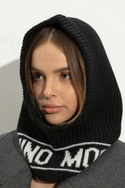 Moschino BLACK Hoodie with logo
