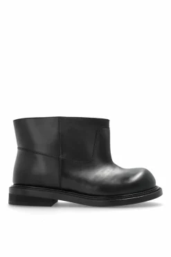 Moschino BLACK Leather ankle boots