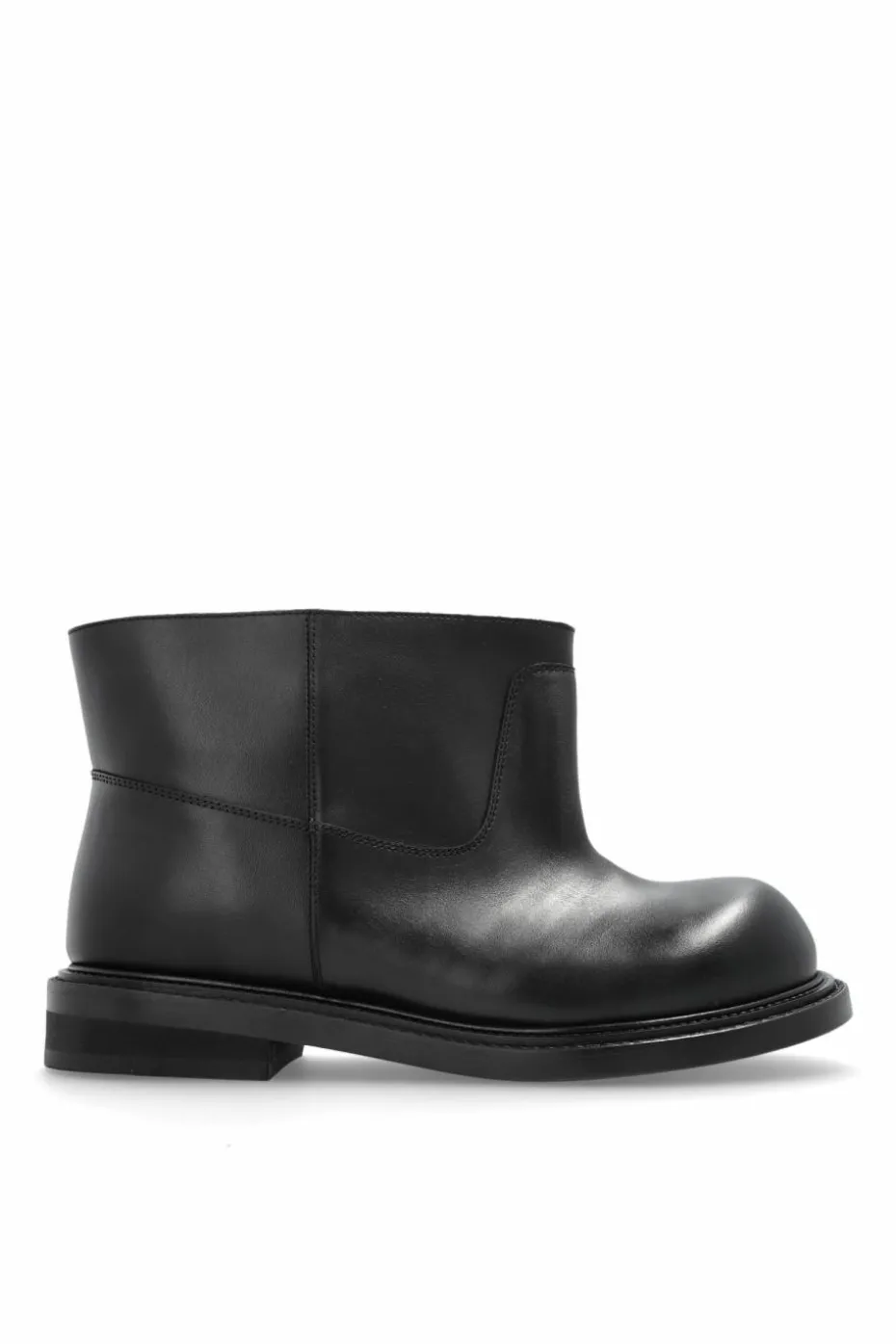 Moschino BLACK Leather ankle boots