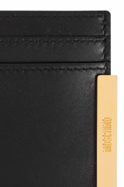 Moschino BLACK Leather card holder
