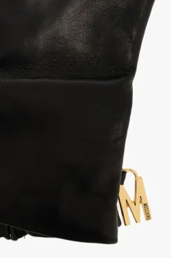 Moschino BLACK Leather gloves