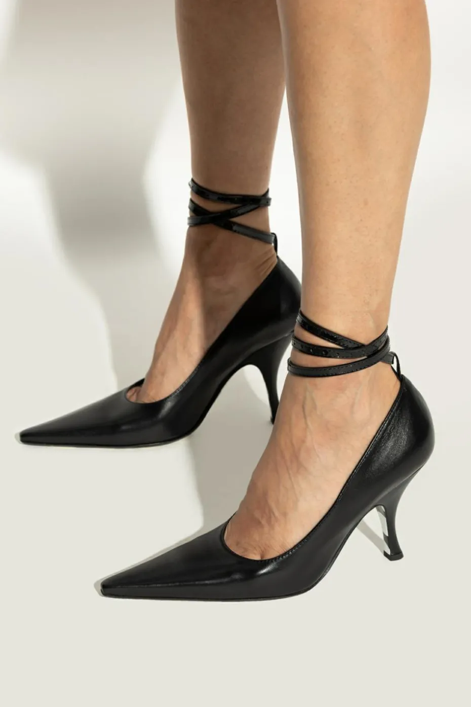 Moschino BLACK Leather high heels