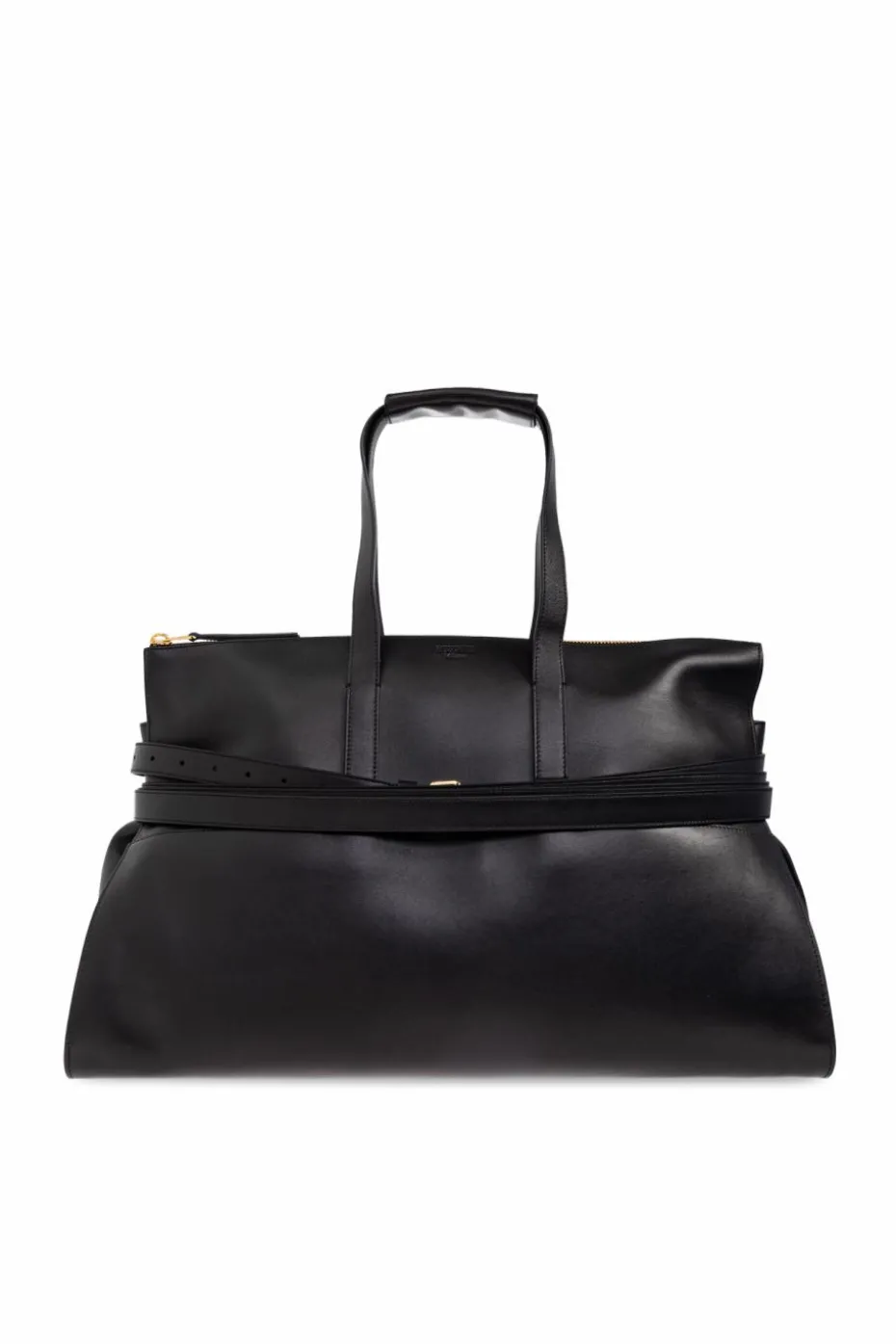 Moschino BLACK Leather "shopper" bag