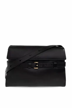 Moschino BLACK Leather shoulder bag