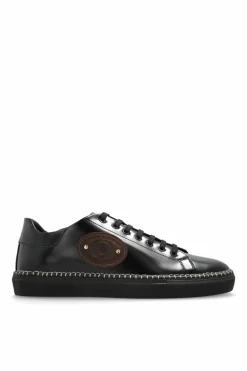 Moschino BLACK Leather sports shoes