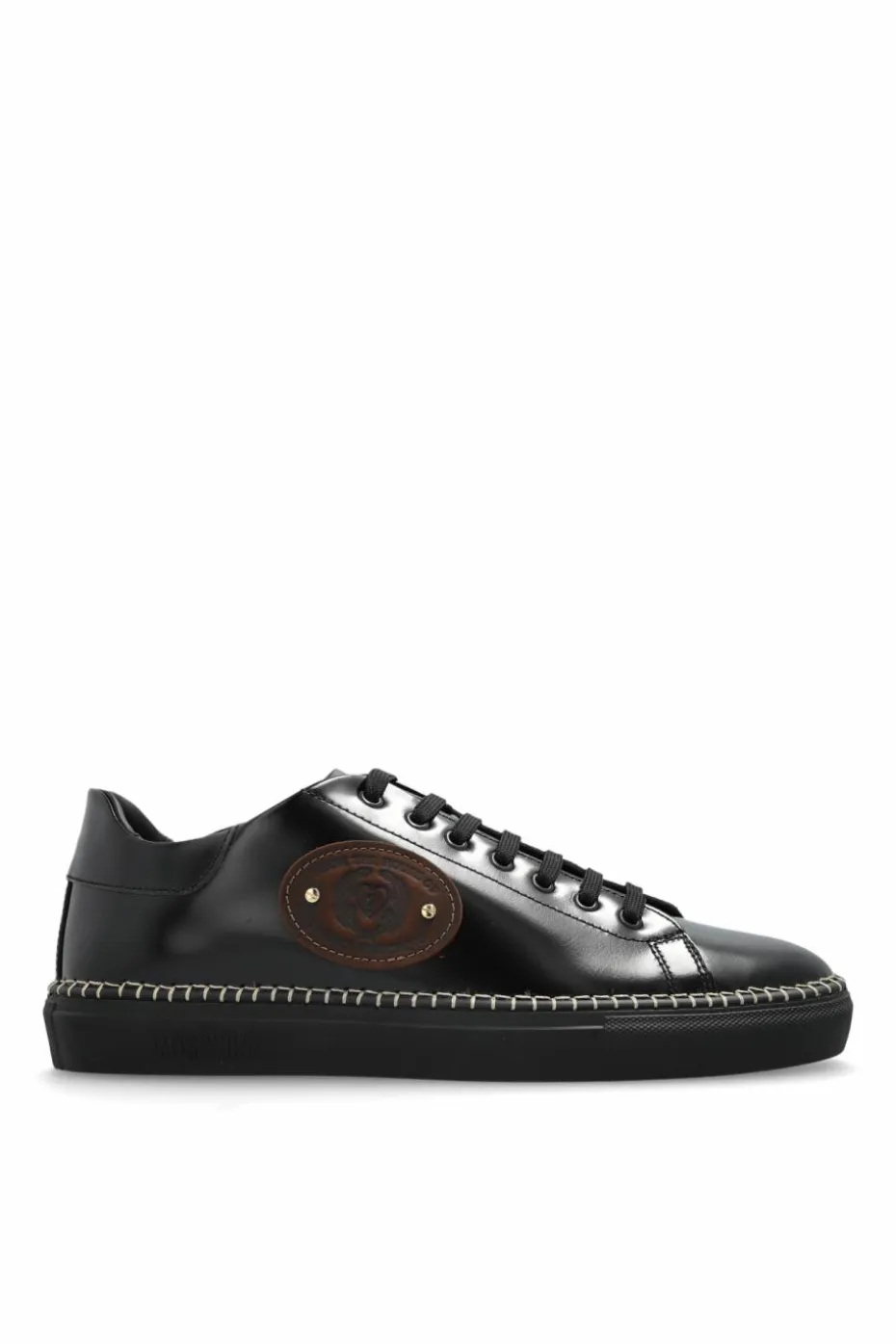 Moschino BLACK Leather sports shoes