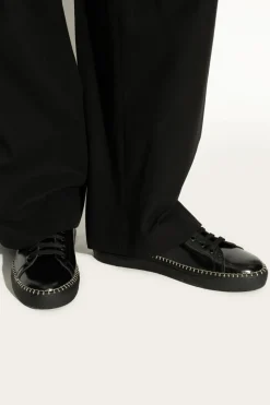 Moschino BLACK Leather sports shoes