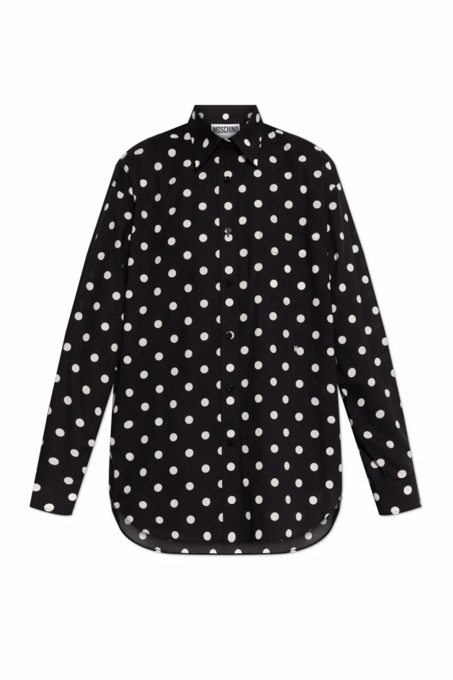 Moschino BLACK Polka dot pattern shirt