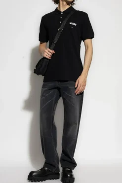 Moschino BLACK Polo with logo