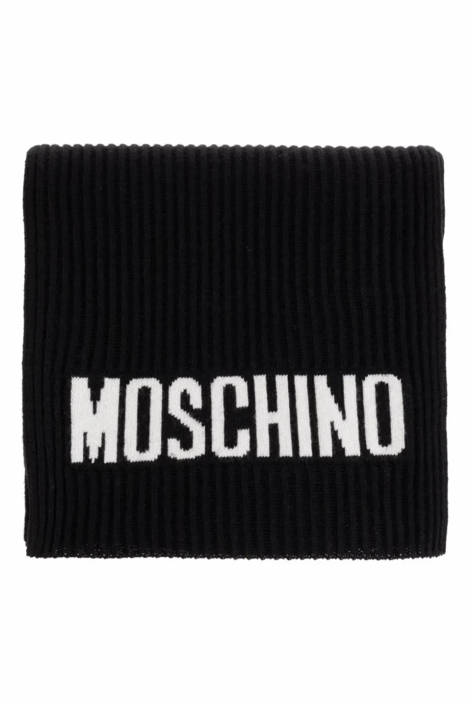 Moschino BLACK Scarf with logo