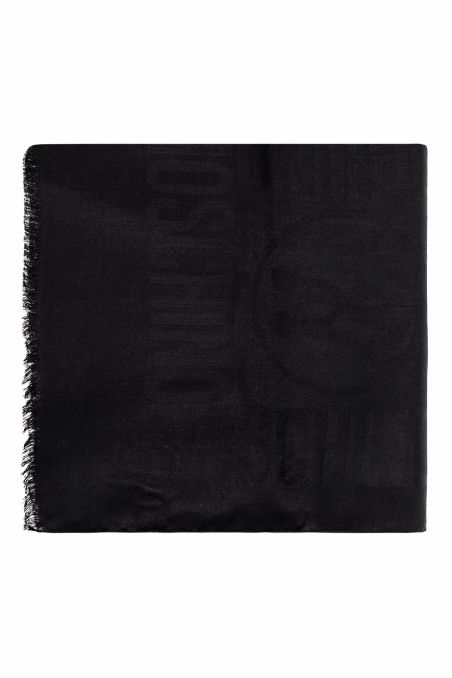 Moschino BLACK Scarf with logo