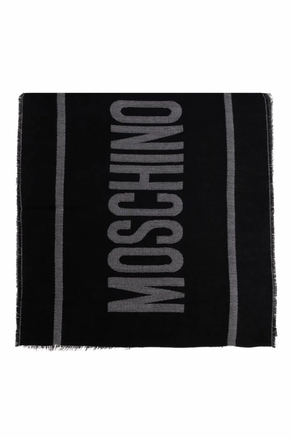 Moschino BLACK Scarf with logo