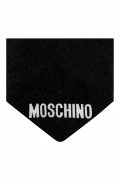 Moschino BLACK Shawl with logo