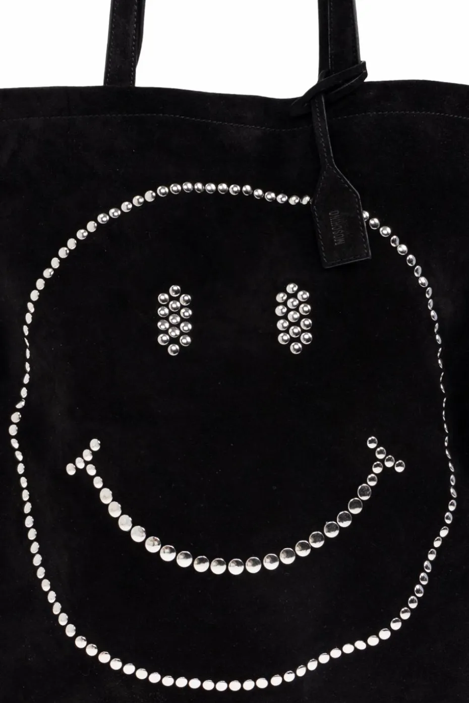 Moschino BLACK Shopper bag from the "Smiley" collection