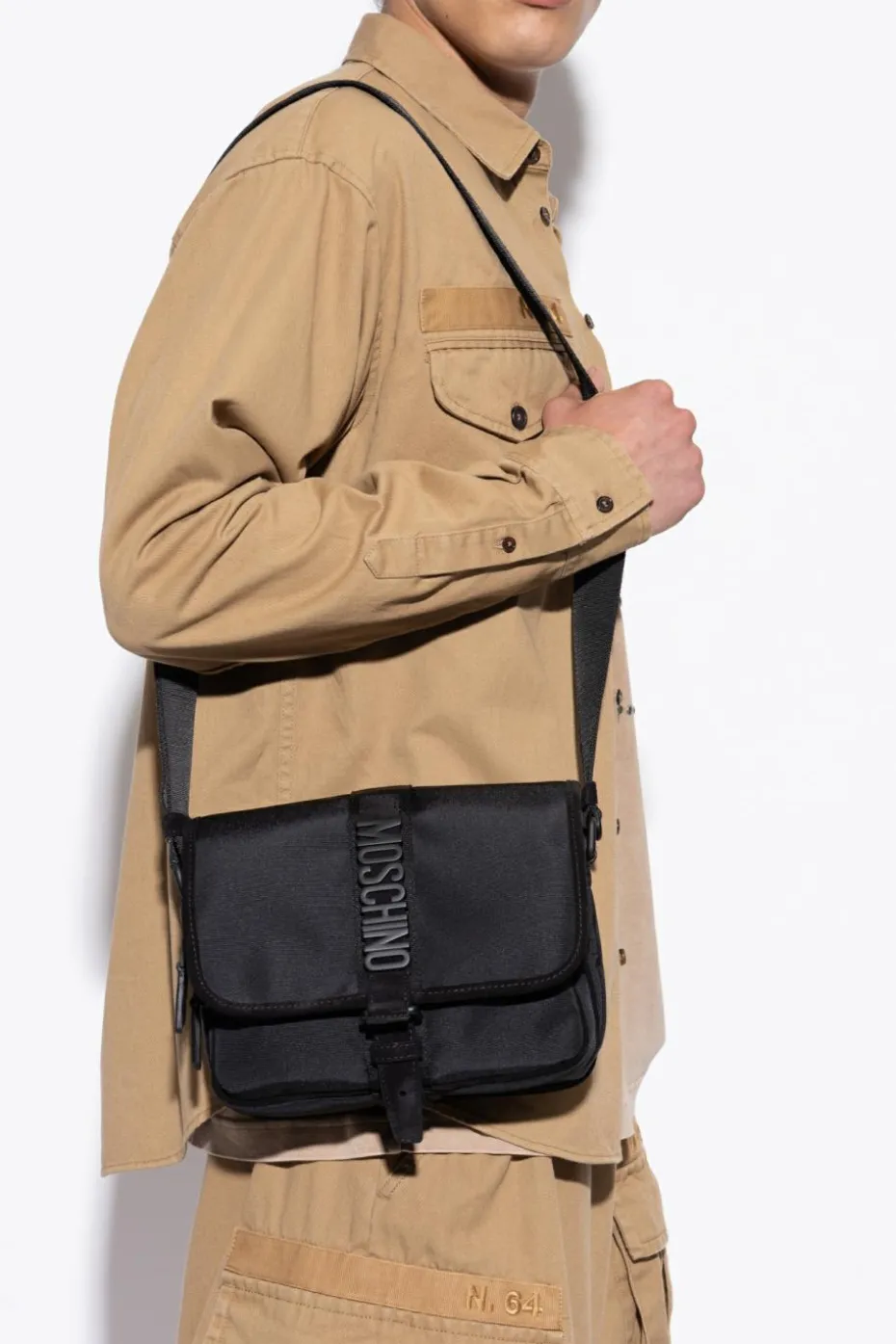 Moschino BLACK Shoulder bag with logo