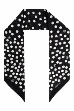 Moschino BLACK Silk scarf
